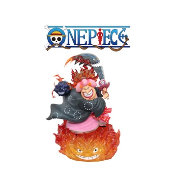 Аниме One Piece BIG MOM Four Emperors Фигурка Светящаяся Статуя Gk Коллекционная Модель Игрушки Украшения Орнамент Кукла Детские Подарки