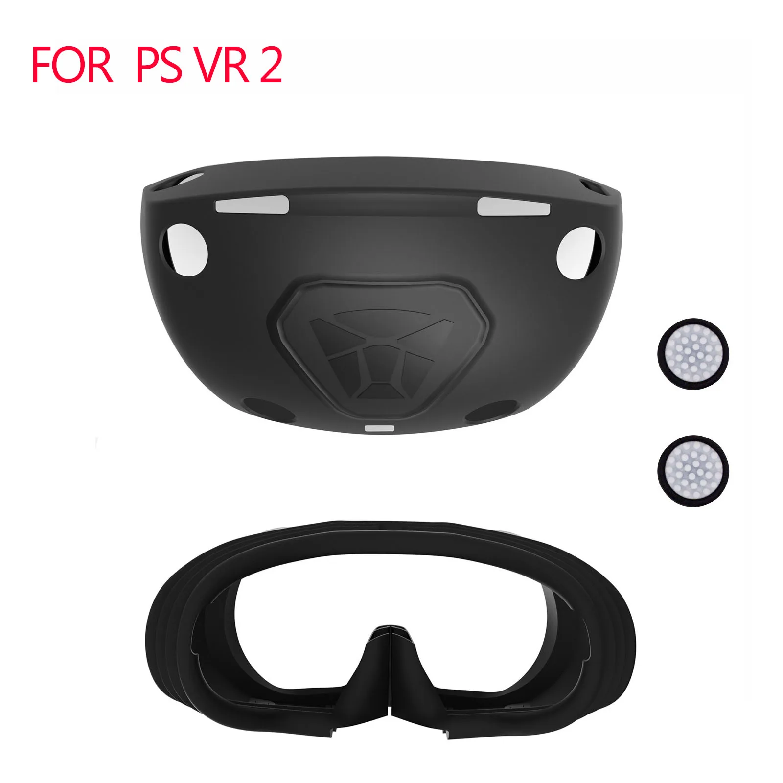 Силиконовая Лицевая панель для гарнитуры PSVR2 VR Защитный чехол Для Защиты от царапин Замена Корпуса Лицевой интерфейс Для PS VR 2 P-S VR2 Acces . ' - ' . 0